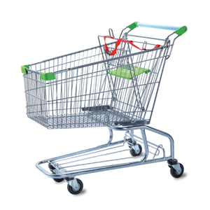 Customized Blue Grocery Shopping Trolley